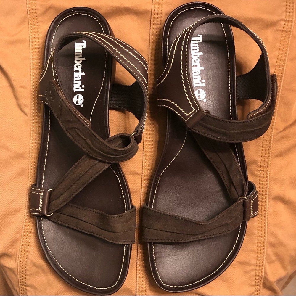 NWOB Size 8.5 Timberland Lola Brown Slide Sandals - Picture 5 of 7